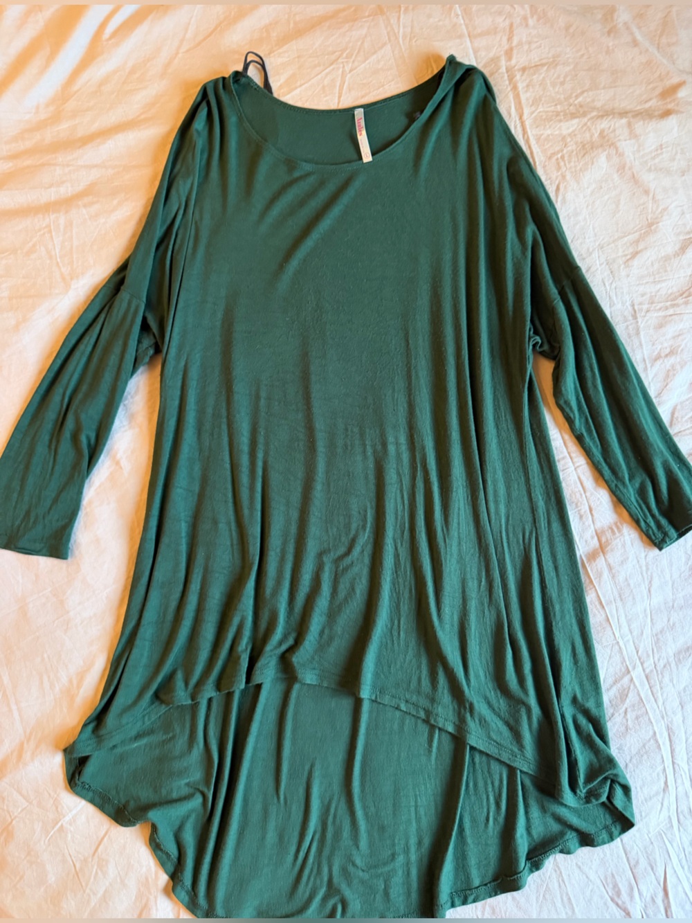 Azules T-Shirt weight long top pretty green emerald size L